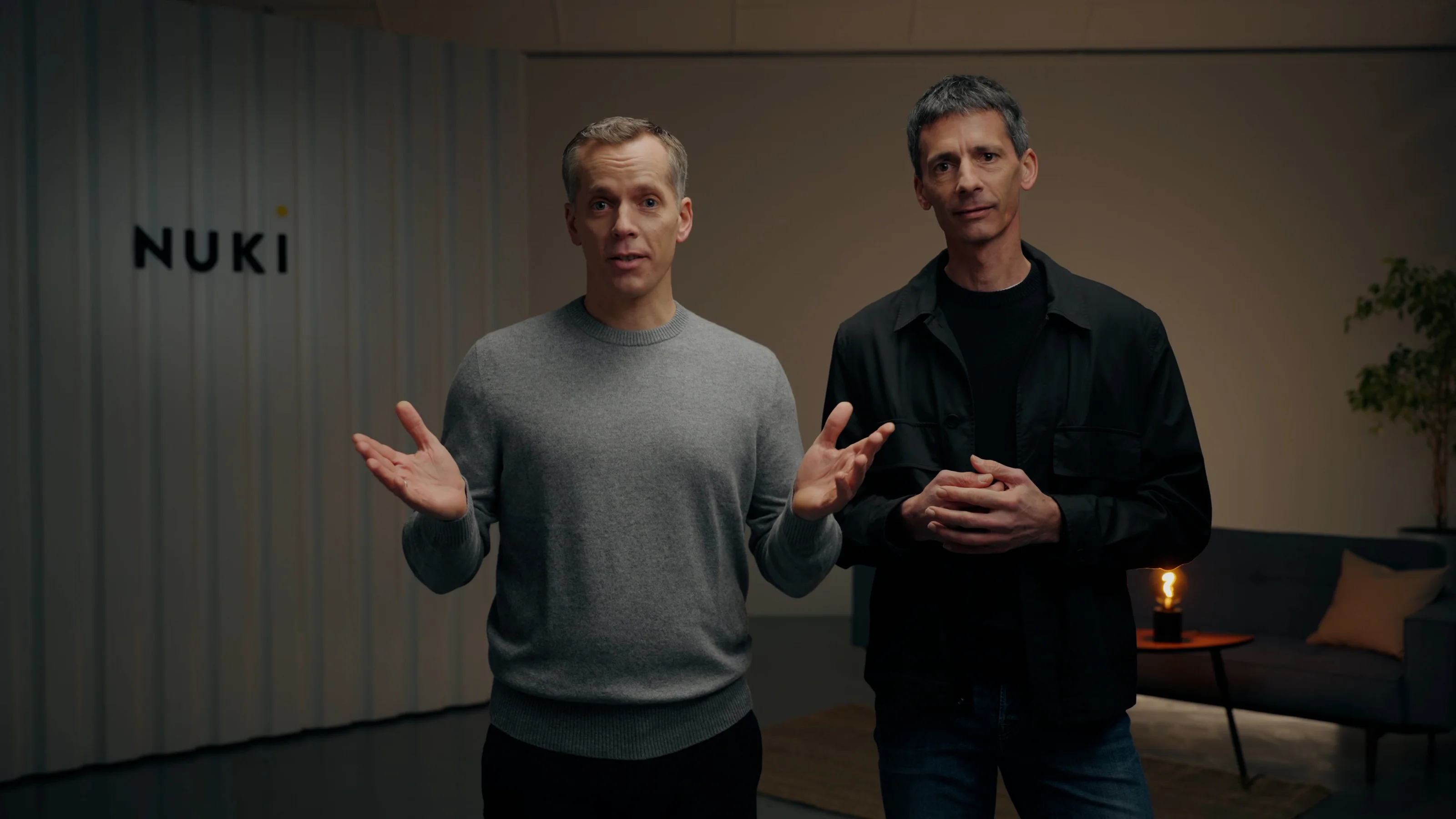 Martin and Jürgen Pansy presenting Nuki as a company and the product line of Nuki Smart Locks.